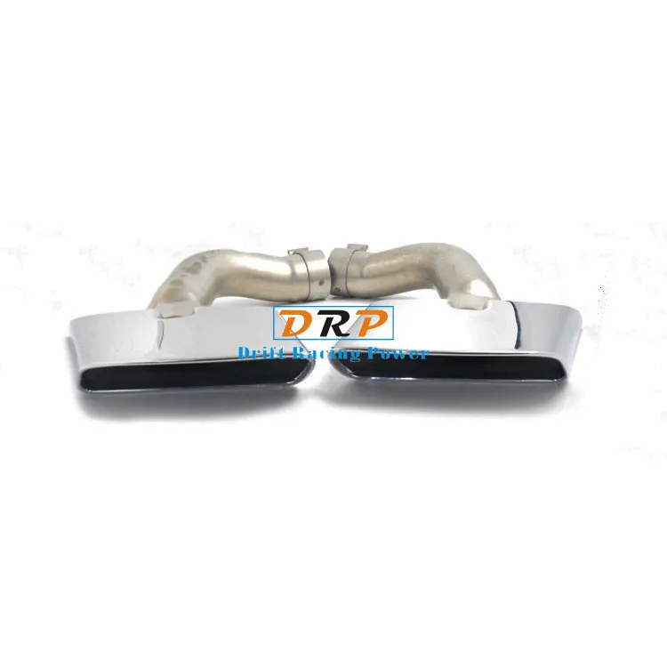 

One pair Stainless Steel silver Car rear Exhaust pipe Muffler Tip with Square Mouth fit for Audi Q7 for original car