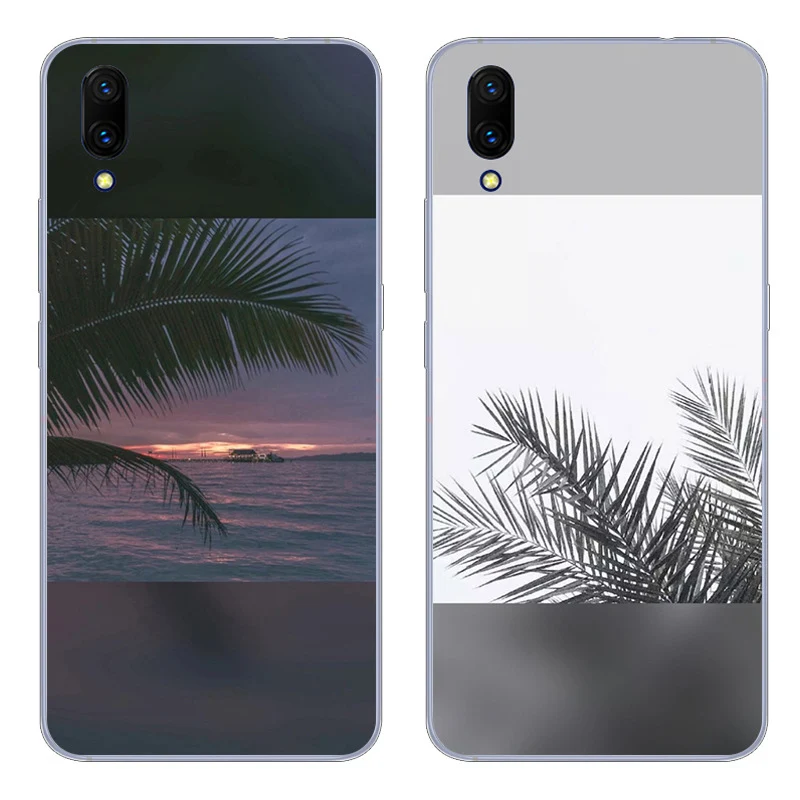 Роскошные мягкие чехлы для телефонов Vivo V11 чехол sunset style VivoV11 Черная защитная