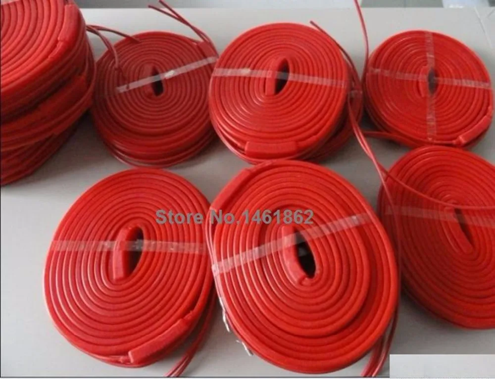 15mmx1.5m 120w 220v High Quality Flexible Silicone Heating Belt Heat