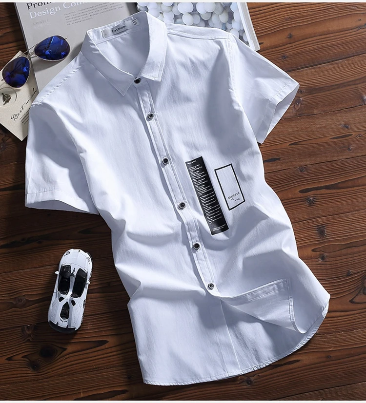 Модные новые летние мужские с короткими рукавами рубашки 2018 Для мужчин молодых студентов одежда Цвет печати Hombre shellort плюс Размеры 3XL