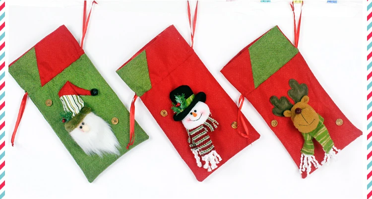 Новинка года; носки на год, Рождество, Рождество, снеговик, олень; 37 см* 20 см рождественские подарочные сумки; Детские Рождественские украшения; сумка для хранения