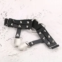 Новейшая модель; пикантная обувь с заклепками в форме сердца подвязки заклепки Панки готы Harajuku Стиль подвязка ручной работы пояса, браслеты для ног для Для женщин подарок один бесплатный регулировки