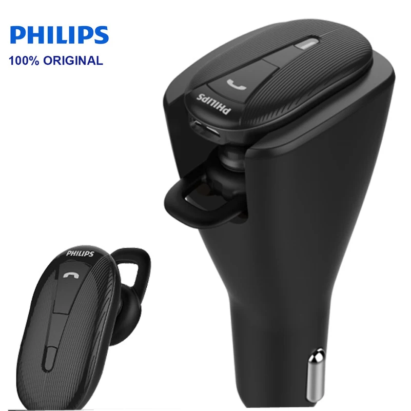 Philips SHB1801P/93 беспроводной bluetooth-наушник для автомобиля наушники-вкладыши гарнитура быстрое зарядное устройство для xiaomi Huawei телефоны