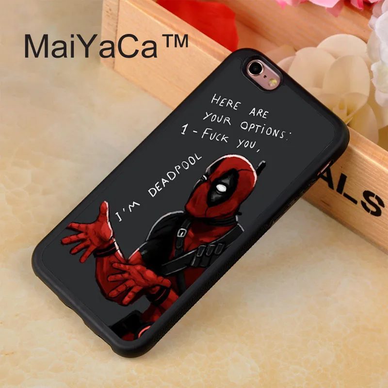 330_C967_H2618_2015 Funny Deadpool Bits Black Hard Skin mobile phone Cases Cover housing For iPhone 4S 5S 5C 6 6PLUS Free shipping