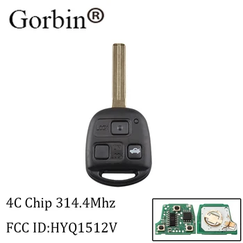 

GORBIN 3Buttons Remote key For Lexus HYQ1512V 314.4Mhz 4C Chip For Lexus IS300 GS300 GS430 1998-2005 Original key