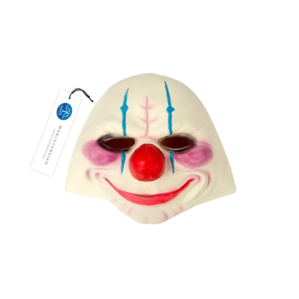 

ManLuYunXiao Cosplay Mask Hot Sale Pay Day Clown Mask Adult Joker Mask Halloween Masquerade Party Cosplay Face Mask Wholesale