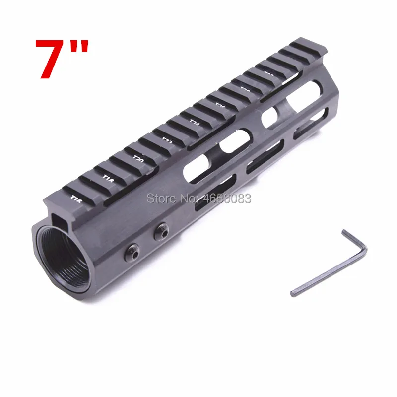 Montagem em Trilho Escopo com Porca Barril de Aço Tático Livre Float M-lok Handguard Picatinny Para. 223 5.56 Ar15 M16 Mlok 2 Esporte e Lazer