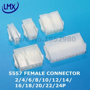 

100 pcs/lot Pitch MX4.2MM 5557/5569 2*12PIN female housing connector for Molex PCB Board