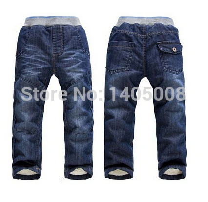 Kk-rabbit/XK-081, новинка, высокое качество, плотные зимние теплые детские джинсы брюки для девочек детские штаны, розничная
