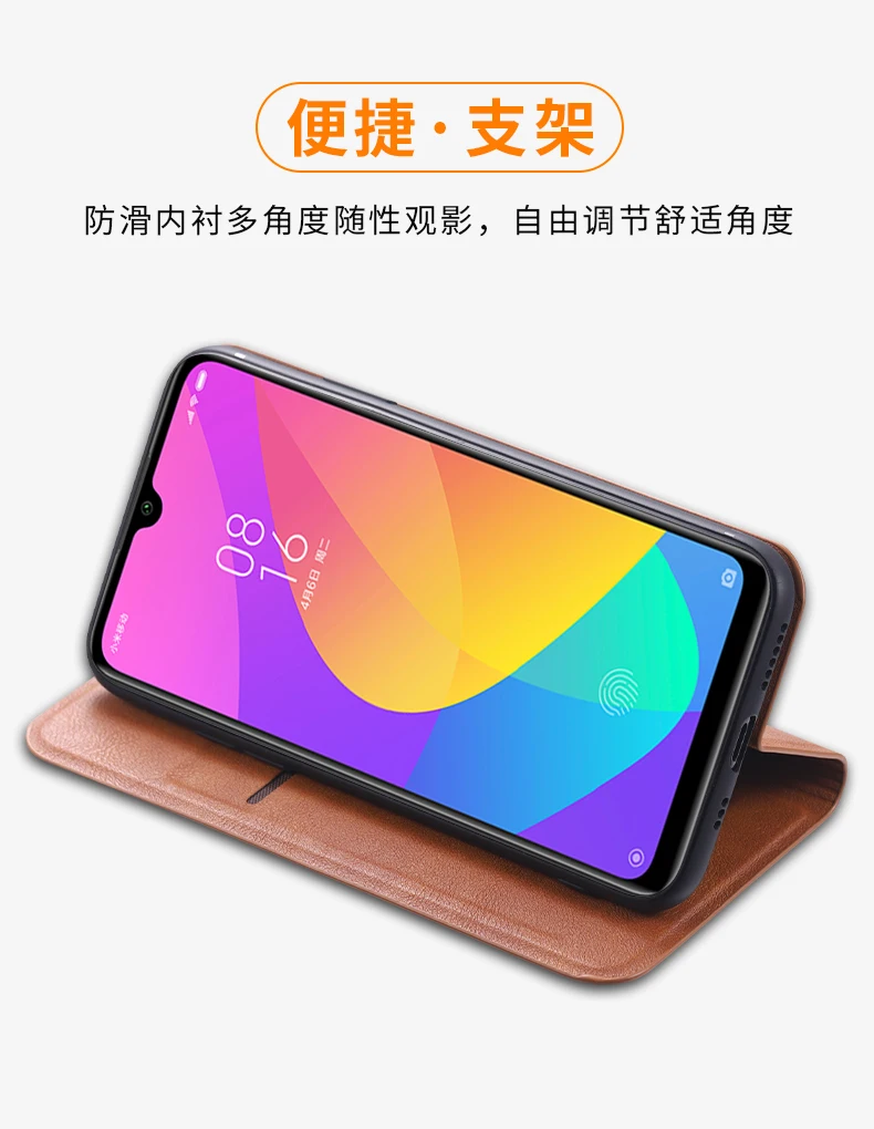 Роскошный кожаный чехол-бумажник в ретро-стиле с откидной крышкой для Xiaomi Redmi Note 8 7 Pro 7A K20 mi CC9 CC9E mi 9 A3 9T Обложка для книг Магнитный чехол