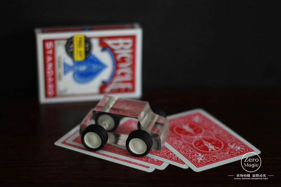 

Crystal Car Buggy Magic Trick Gimmick Card Find The Card Magic Props Card Close Up Magic Accessories Comedy Funny
