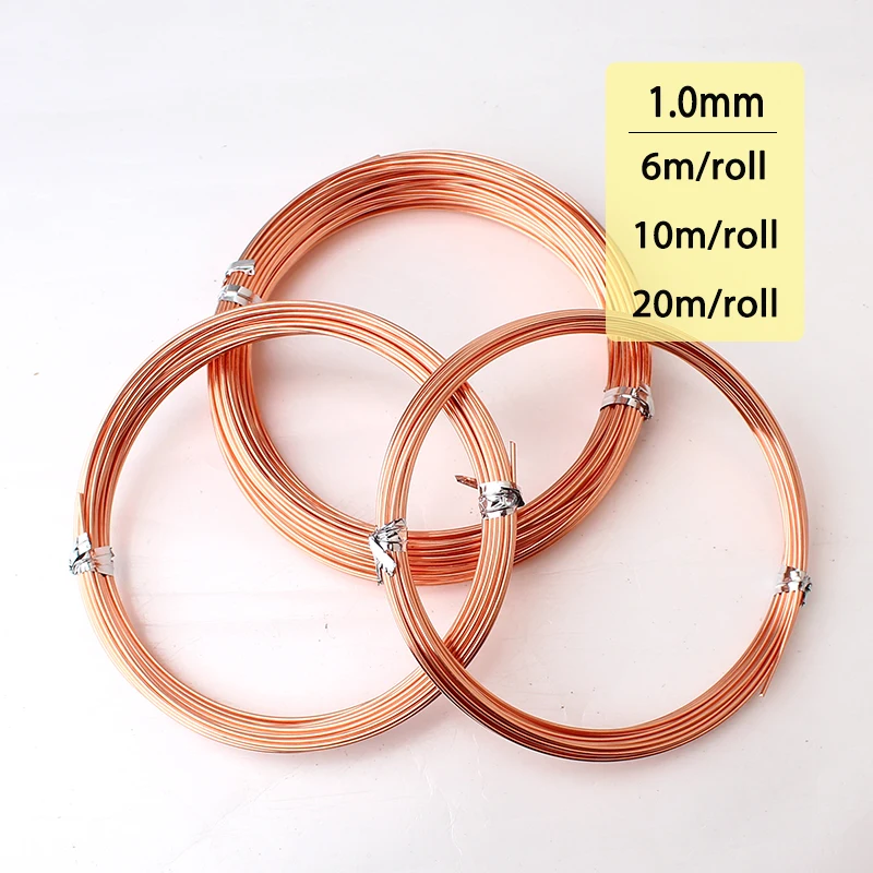 Copper, 22gauge BEADNOVA Bare Copper Wire Tarnish Resistant Jewelry Making Wire