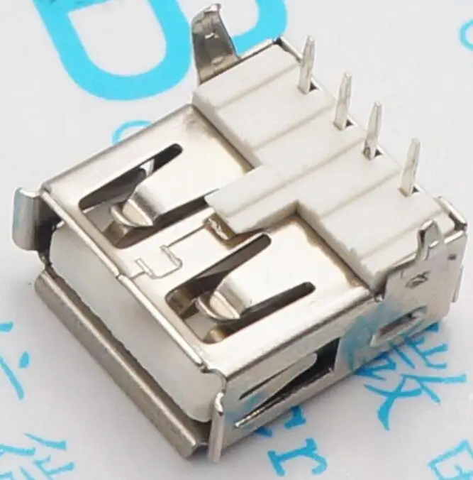 10 шт. разъем USB типа A с разъемом для завивки DIP2 4P AF90 Тип интерфейса зарядки 4pin|connector
