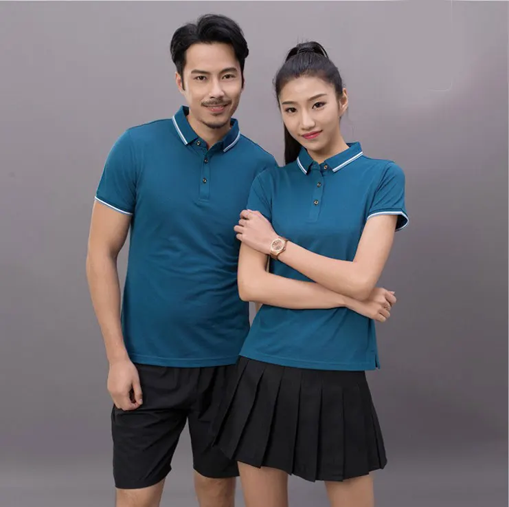 

10pcs/lot Workwear polo shirt customerized logo clothes advertising shirt lapel embroidery logo model no.T003