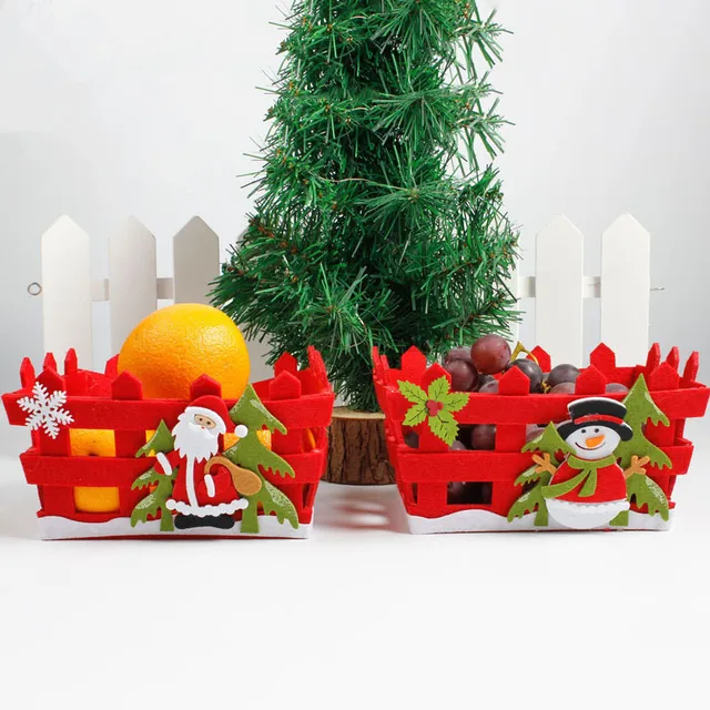 new christmas decoration red candy fruit basket santa claus snowman home party table decorations christmas eve - Christmas Basket Decorations new christmas decoration red candy fruit basket santa claus snowman home party table decorations christmas eve - Christmas Basket Decorations
