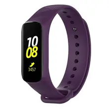 Силиконовый ремешок для часов спортивный сменный ремешок для samsung Galaxy Fit-e R375 смарт-ремешок регулируемый браслет