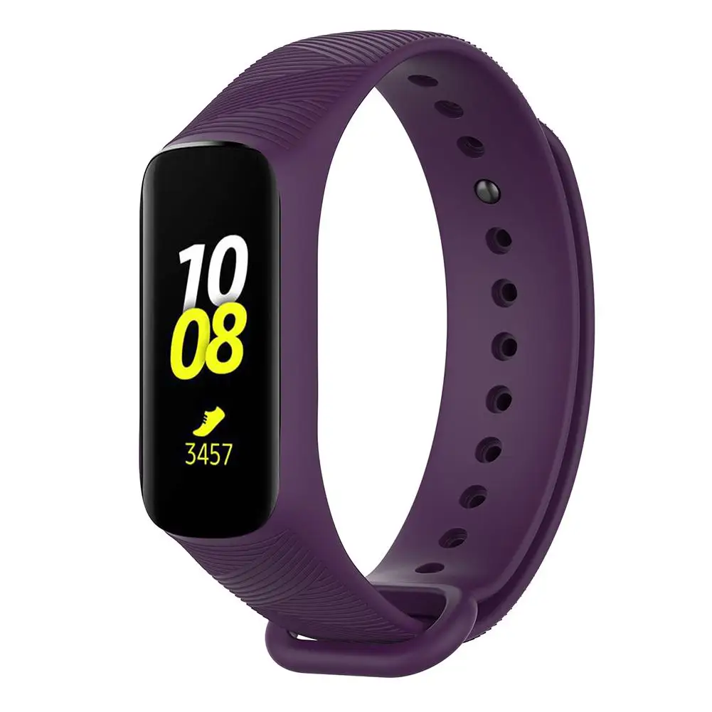 Силиконовый ремешок для наручных часов спортивный сменный Samsung Galaxy Fit e R375 умных