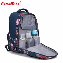 CoolBell сумка для подгузников рюкзак Детская коляска сумка для мамы большая емкость стильная сумка для подгузников с пеленальной подложкой и