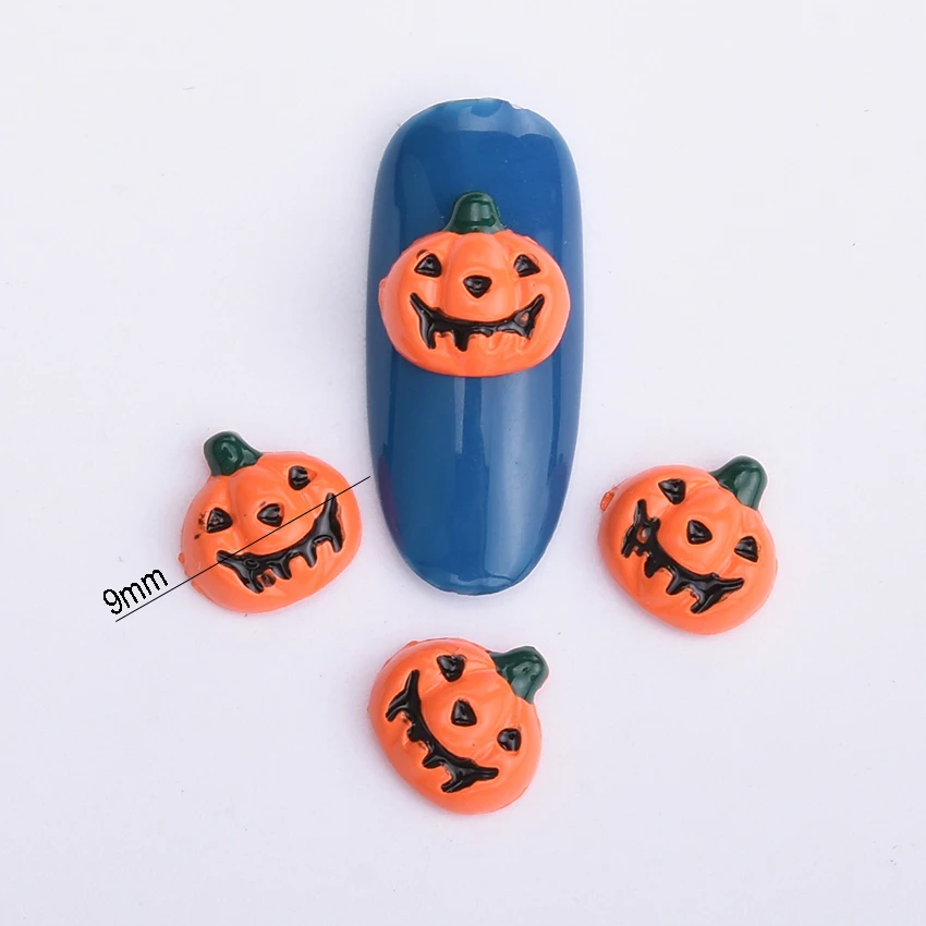 10pcs halloween decoration orange pumpkin 3d nail supplies nail art manicure accessories bl96 - Metal Halloween Decorations 10pcs halloween decoration orange pumpkin 3d nail supplies nail art manicure accessories bl96 - Metal Halloween Decorations