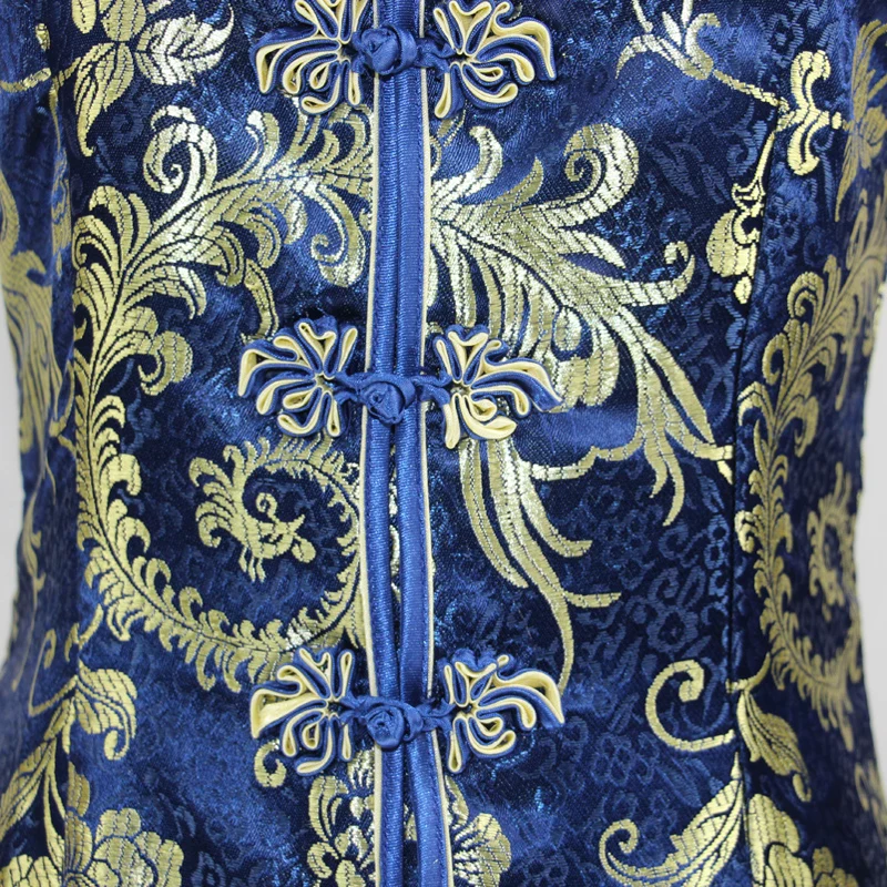 Продвижение Фиолетовый традиционное китайское женское шелковое платье Cheongsam Qipao