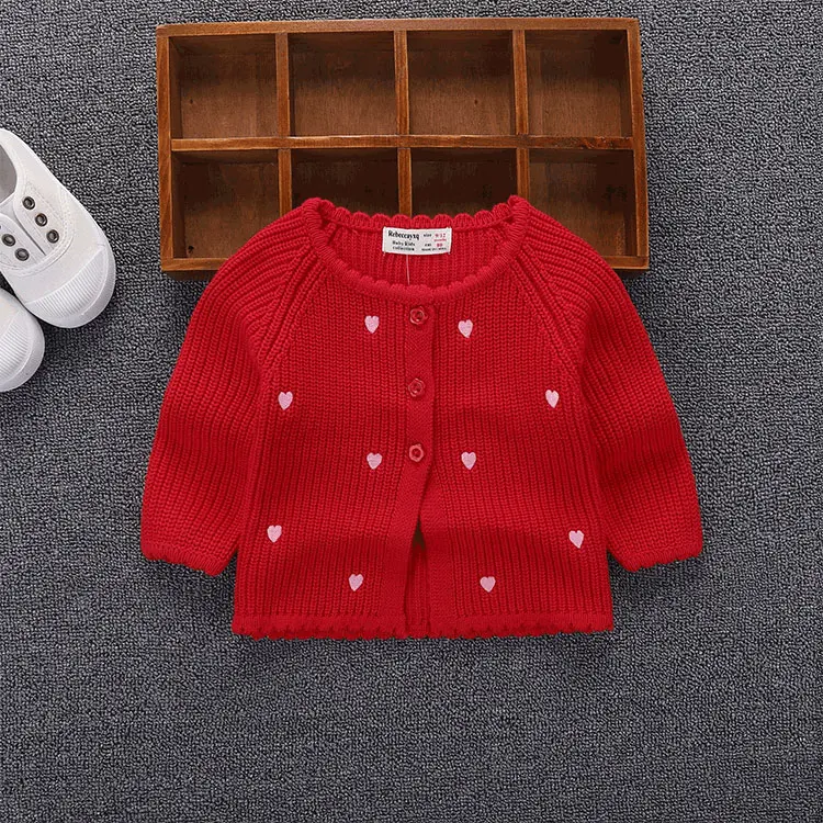 Вязаный свитер для девочек; куртка-кардиган; Одежда для маленьких девочек; Одежда для новорожденных; вязаный свитер для маленьких девочек; пальто-кардиган; BC214