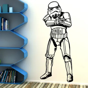 

POOMOO Wall Sticker, STORM TROOPER STAR WARS WALL ART VINYL ROOM STICKER DECAL STAR WARS MOVIE 139x57cm