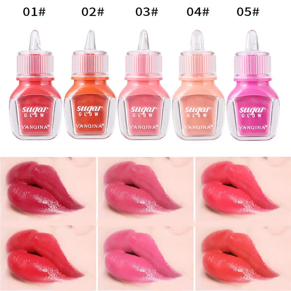 1 PCs Women Sexy Candy Color Liquid Lip Gloss Waterproof Jelly Lipstick Lip Tint Long Lasting