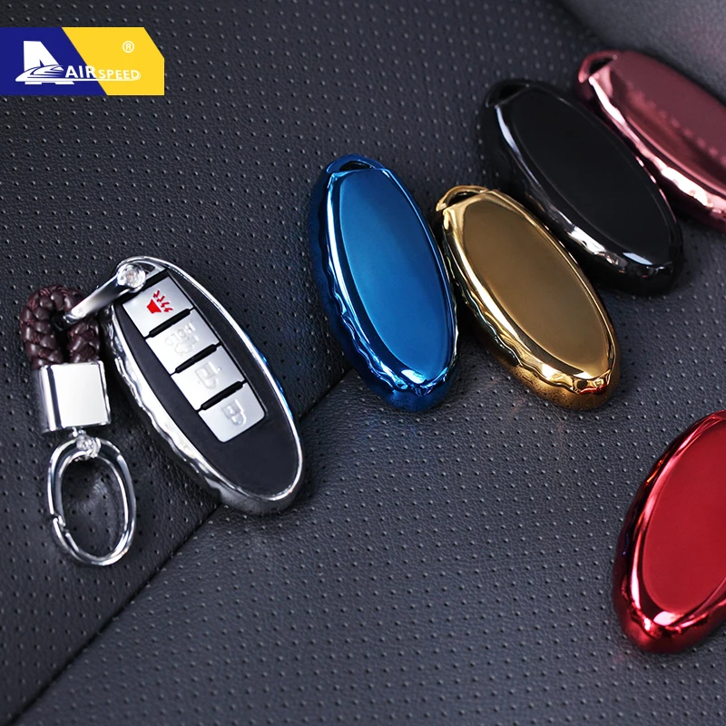 Чехол для ключей Airspeed TPU Nissan Tiida Qashqai X trail Kicks March Teana Maxima Sylphy Sunny Murano Bluebird Livina|Футляр