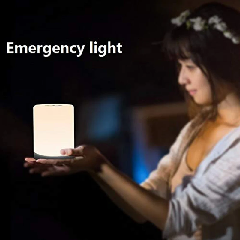 Умный цветной светодиодный сенсорный датчик с регулируемой яркостью USB перезаряжаемая переносная настольная лампа в помещении для спальни прикроватная Прямая