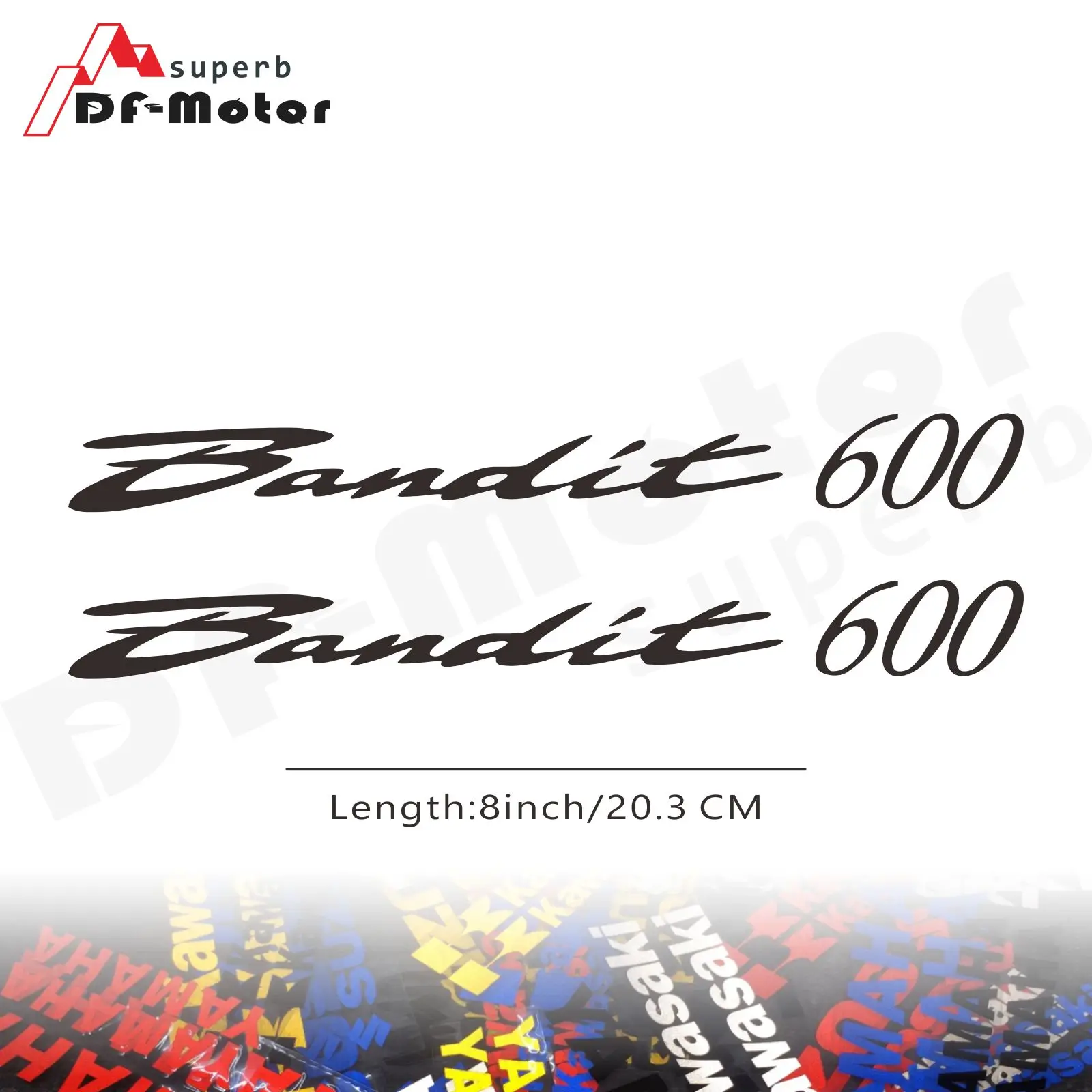 

8Inch Reflective Sticker Decal Motorcycle Car Sticker Wheels Fairing Helmet Sticker Decal for Suzuki Bandit 600