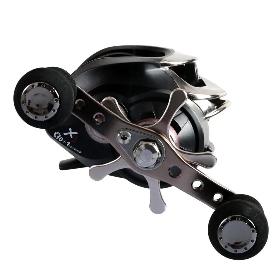 Maximumcatch Maxcatch Baitcasting بكرة 10 + 1 BB 6.3: 1/7. 0:1 8 KG ماكس السحب فائقة ضوء الطرد المركزي الفرامل نظام الصيد بكرة