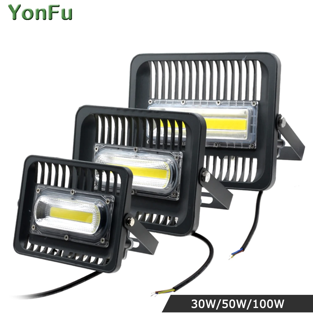 

30W 50W 100W LED Grow Light Waterproof IP67 COB LED Flood light 110V 220V Outdoor Wall Garden LED Lighting