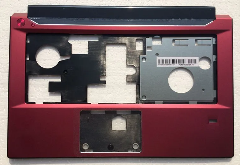 

NEW/Orig Lenovo V480 palmrest keyboard bezel cover red case Fingerprint hole