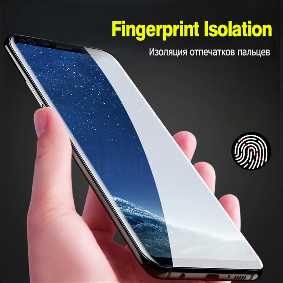 8D полностью изогнутое закаленное стекло для samsung Galaxy S9 S8 Plus A7 A6 A8 S7 edge 6D Защитная пленка для samsung Note 8 9