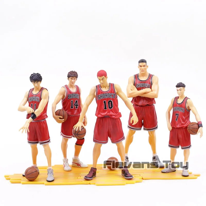 

Slam Dunk Hanamichi Sakuragi Miyagi Ryota Akagi Takenori Mitsui Hisashi Rukawa Kaede Statue Figure Model Toy Collectible Gift
