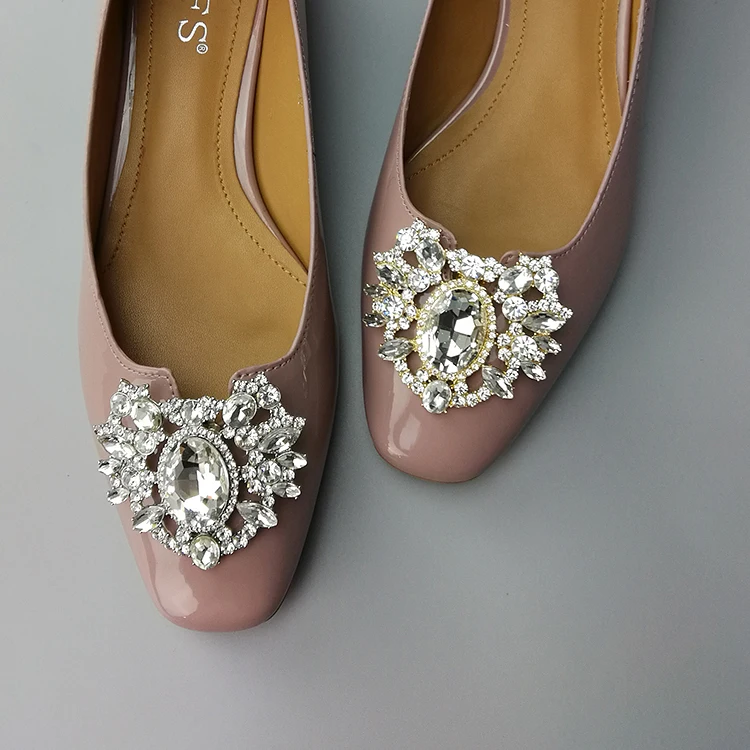 Съемный Романтический Роскошный Кристалл обуви украшения для обуви клип для вечерние свадебные
