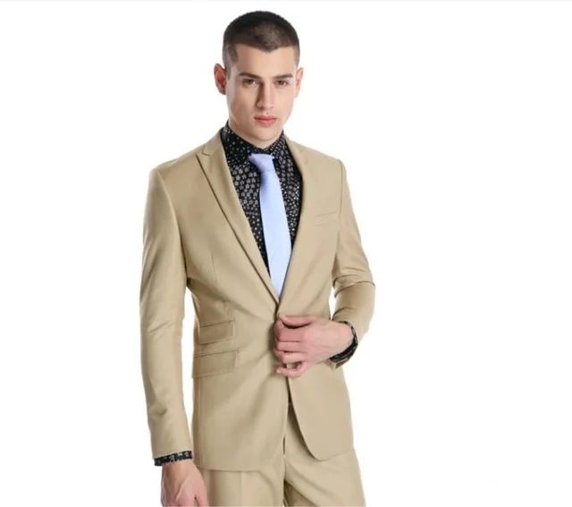 Новое поступление мужские костюмы Groomsmen Пик нагрудные смокинг для жениха Шампанское Свадебное best Мужские Костюмы Блейзер с брюки(куртка+ брюки+ галстук