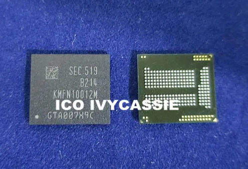 

KMFN10012M-B214 eMMC 8+1 8GB EMCP NAND flash memory IC chip Used 100% Tested Good