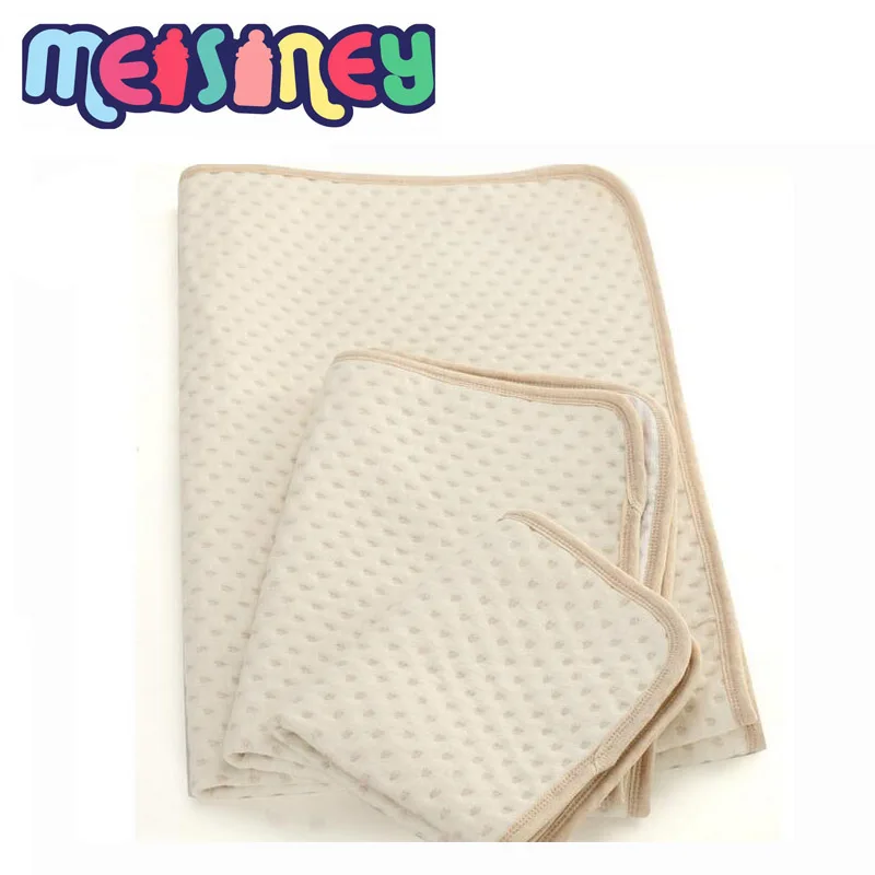 newborn infant cotton waterproof, organic cotton baby urine pad,70*105