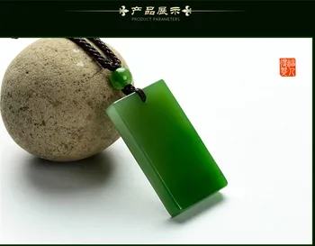 

Natural hetian yu uneventful brand male and female pendant/