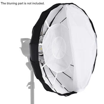 

16-Pole 60cm Folding Collapsible Beauty Dish Softbox with Honeycomb Grid Bowens Mount for Studio Strobe Flash Light