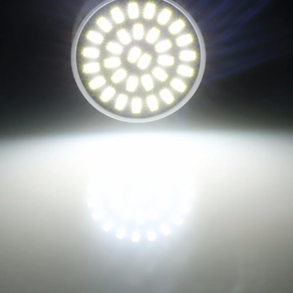 Светодиодная лампочка SMD5733 E27 MR16 GU10 8 Вт 220 В переменного тока|gu10 80 smd led|spotlight rechargeable