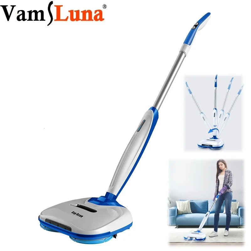 

Electronic Wireless Spray Mop, Cordless Spin Floor Cleaner for All Surfaces, Adjustable Handle, 160ML Water Tank for Home