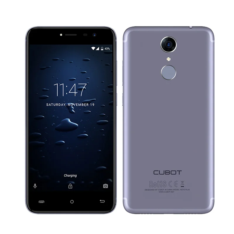 Cubot Note Plus четырехъядерный MT6737T мобильный телефон Android 7 0 3 ГБ ОЗУ 32 Гб ПЗУ 13.0MP камеры