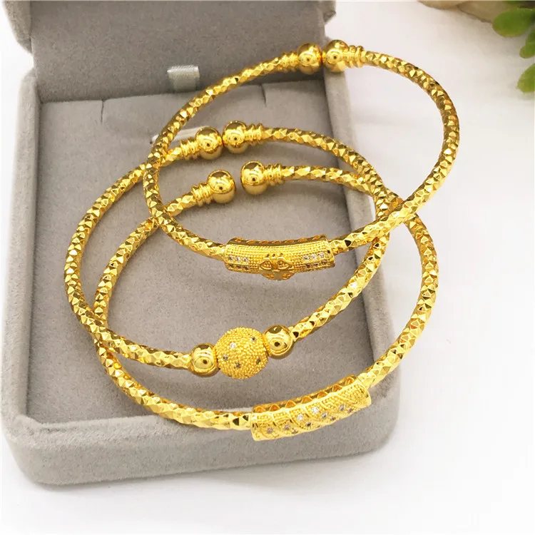 

Adjustable Crystal Four Leaf Clover Bilezik Cuff Opening 24K Bracelets for women New Fashion Women Jewelry Gift Mujer Pulseras