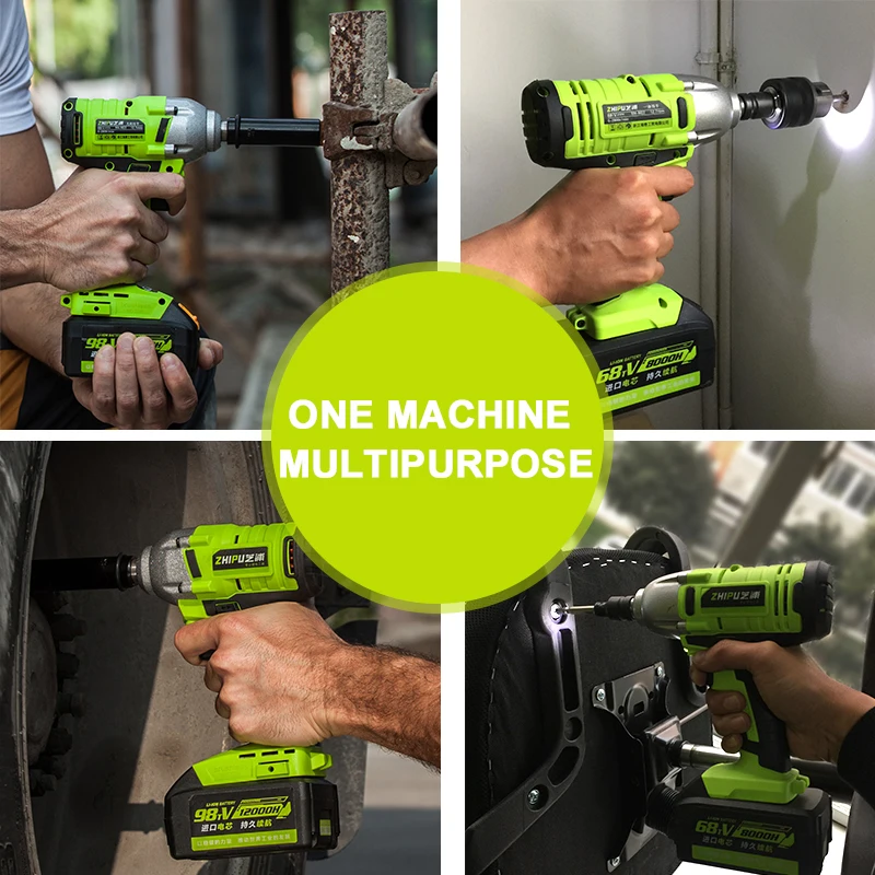 

Rechargeable Electric Wrench Battery Renovation Team Electrical Impact Air ToolsSocket 3/4 Ratchet ScaffoldingWorx Tools