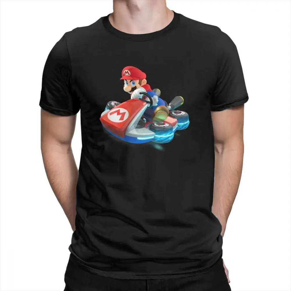 

Mario Kart T Shirts Lightweight O Neck Purified Cotton Comfortable Tees Men's Short Sleeve T-Shirts Large Size Japanese Game