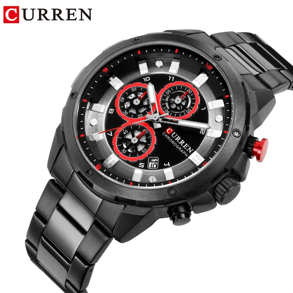 

CURREN 2019 Watch Men Luxury Quartz Steel Waterproof Watches Top Brand Luxury Chronograph Clock Man Watch Luxury Wristwatches