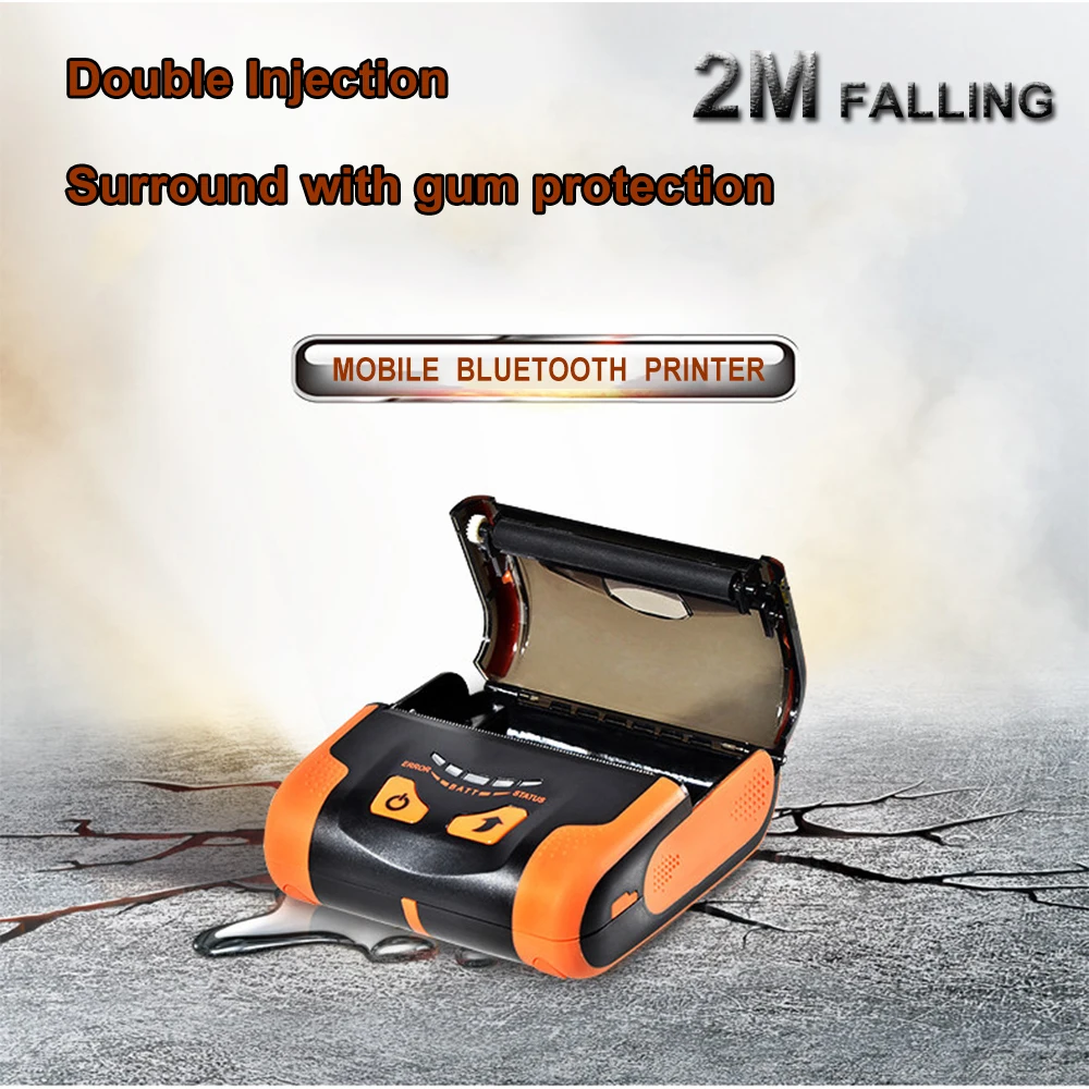 online IssyzonePOS 80mm Móvel Mini USB Bluetooth Impressora Térmica Impressora de Baterias De Lítio íon Apoio Árabe Tailandês Impressão