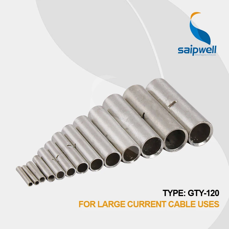 

Saipwell 120mm2 GTY-120 10PCS/LOT corrente pipe adaptor for 15.9mm max copper connection terminal for crimping wiring connector